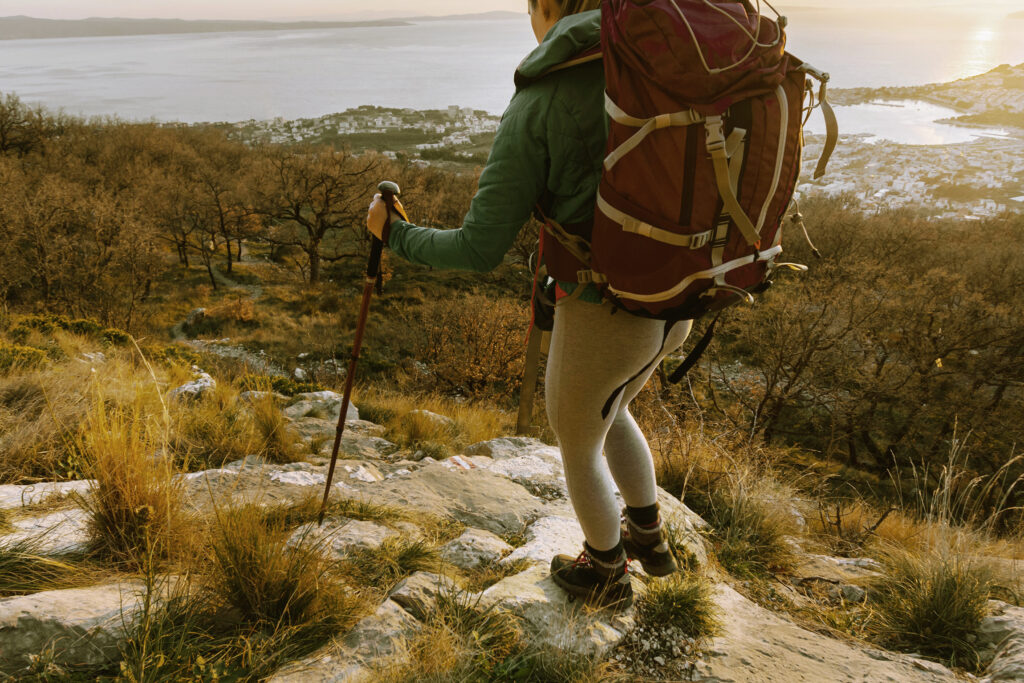 close up hiker carrying backpackcopy 1