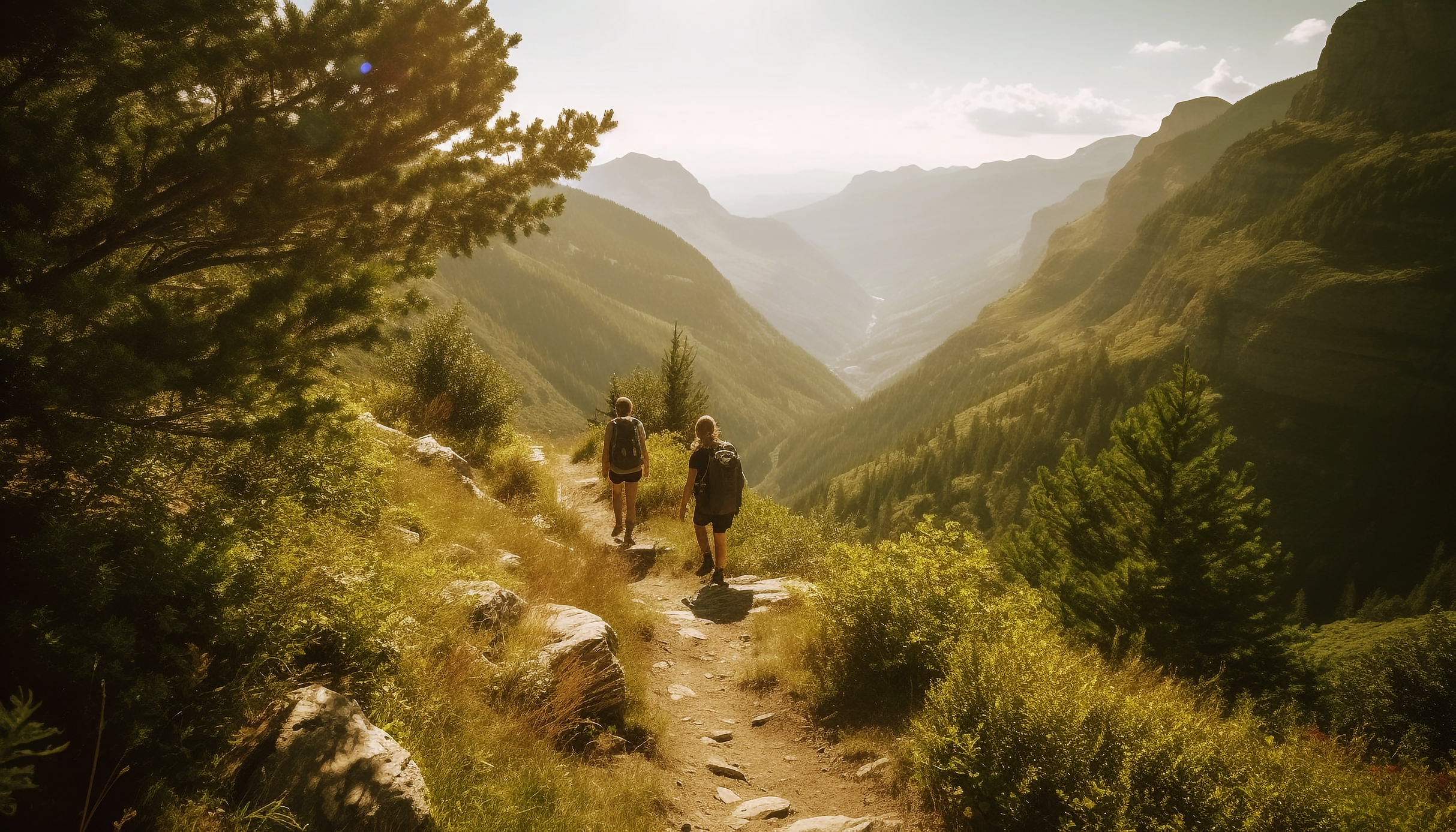 men women hiking mountain peak together generated by aicopy 2