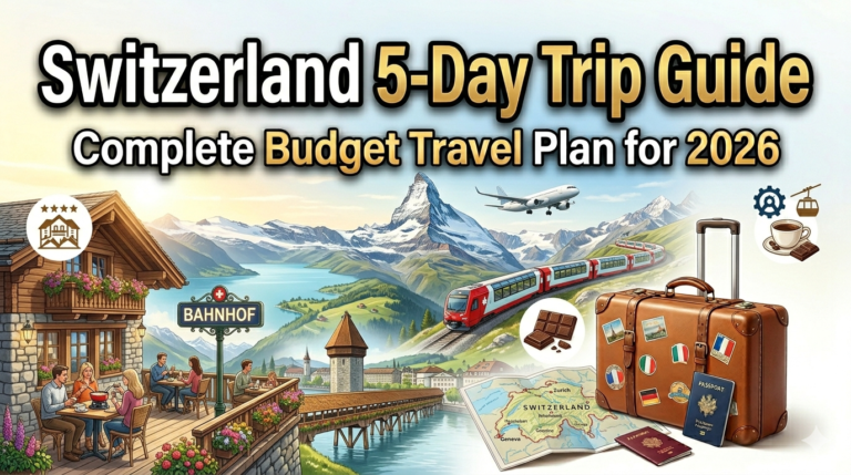🇨🇭 Switzerland Travel Guide – Complete Detailed Budget Travel Guide for First-Time Travelers